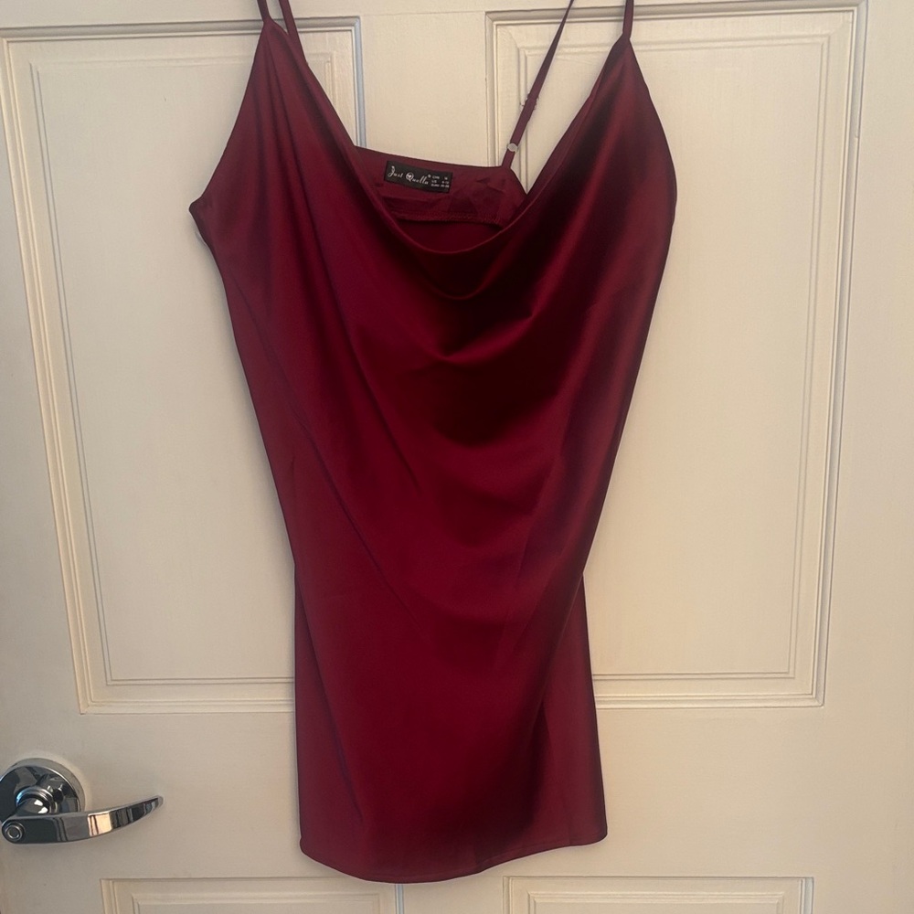 Elegant Burgundy Mini Dress
